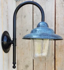 Online Pamono Antique Italian Green Copper Patina Outdoor Wall Lamp