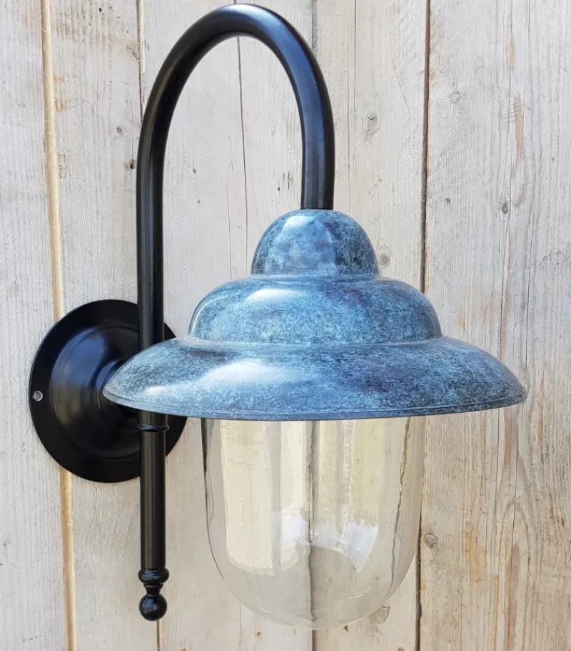 Online Pamono Antique Italian Green Copper Patina Outdoor Wall Lamp