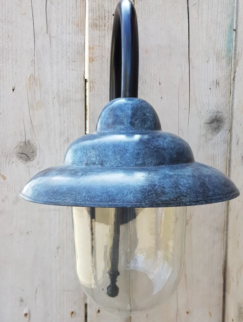 Online Pamono Antique Italian Green Copper Patina Outdoor Wall Lamp