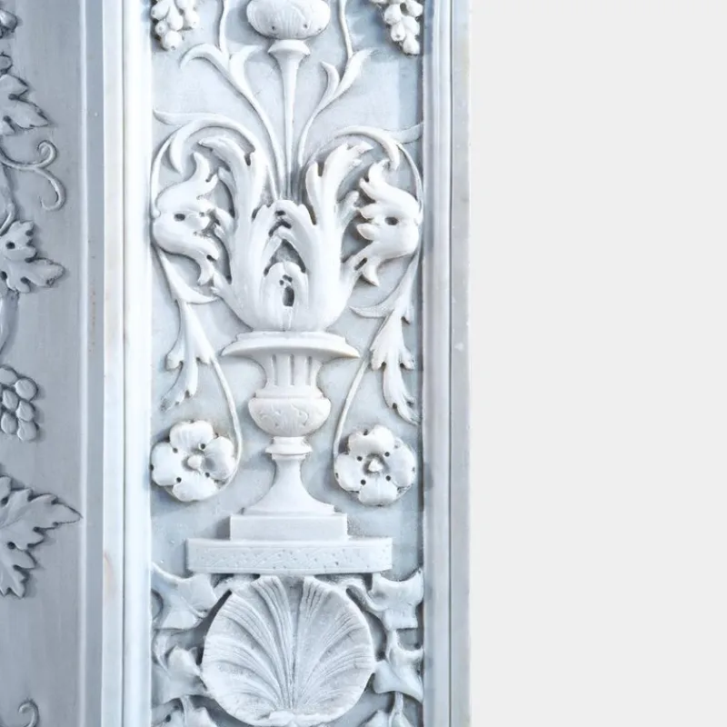 Pamono Antique Italian Marble Renaissance Revival Fireplace Mantel, 1890> Fireplaces And Mantels