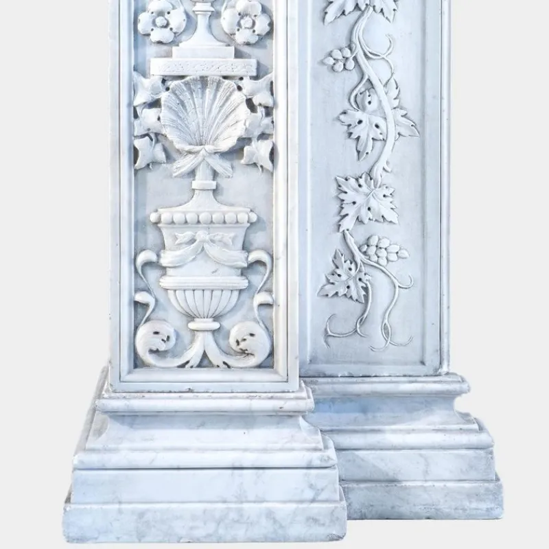 Pamono Antique Italian Marble Renaissance Revival Fireplace Mantel, 1890> Fireplaces And Mantels