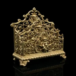 Pamono Antique Italian Ornate Letter Rack, 1890s
