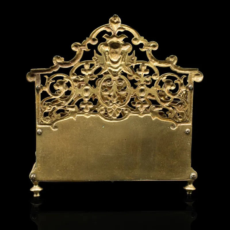 Pamono Antique Italian Ornate Letter Rack, 1890s
