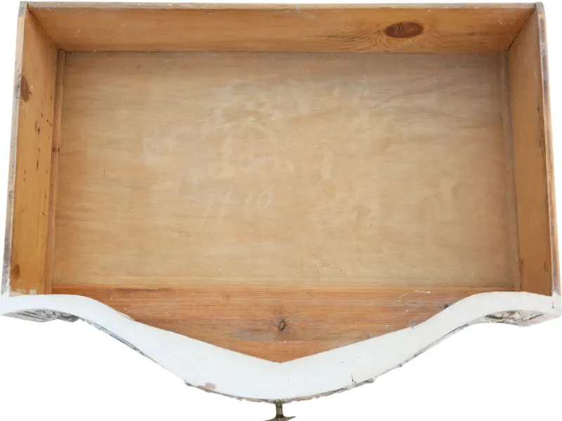 Pamono Antique Italian Painted Carved Serpentine Chest of Drawers, 1920s> Dressers, Commodes & Chests