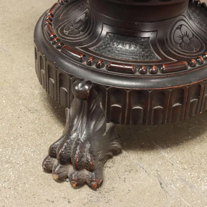 Pamono Antique Italian Vase Holder in Walnut> Pedestals And Columns