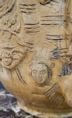 Pamono Antique Italian Votive Vase in Terracotta, 1800s><noscript><img width=
