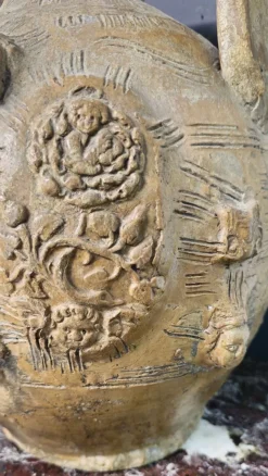 Pamono Antique Italian Votive Vase in Terracotta, 1800s><noscript><img width=