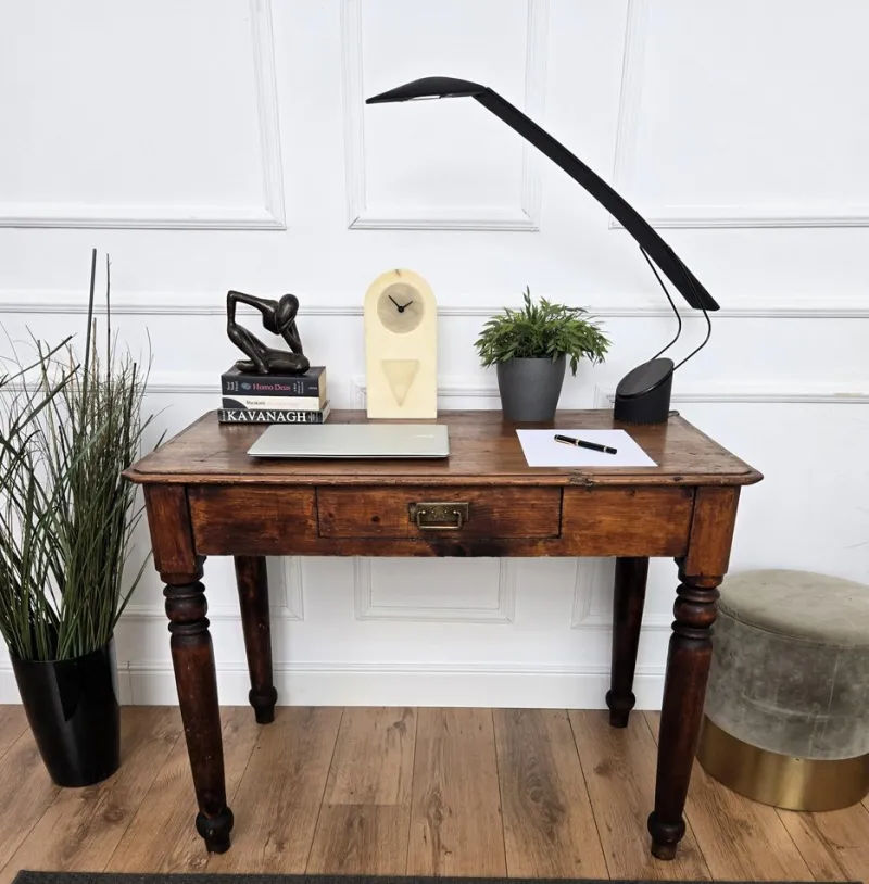 Pamono Antique Italian Walnut Desk, 1890s