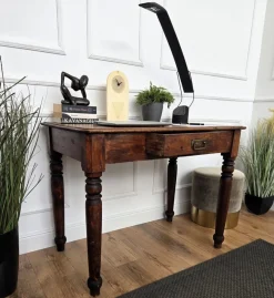 Pamono Antique Italian Walnut Desk, 1890s