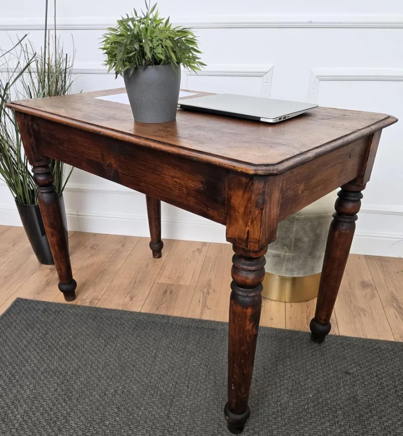 Pamono Antique Italian Walnut Desk, 1890s