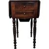 Pamono Antique Italian Walnut Drop Leaf Pembroke Console with Carved Turned Legs, 1890s> Console Tables