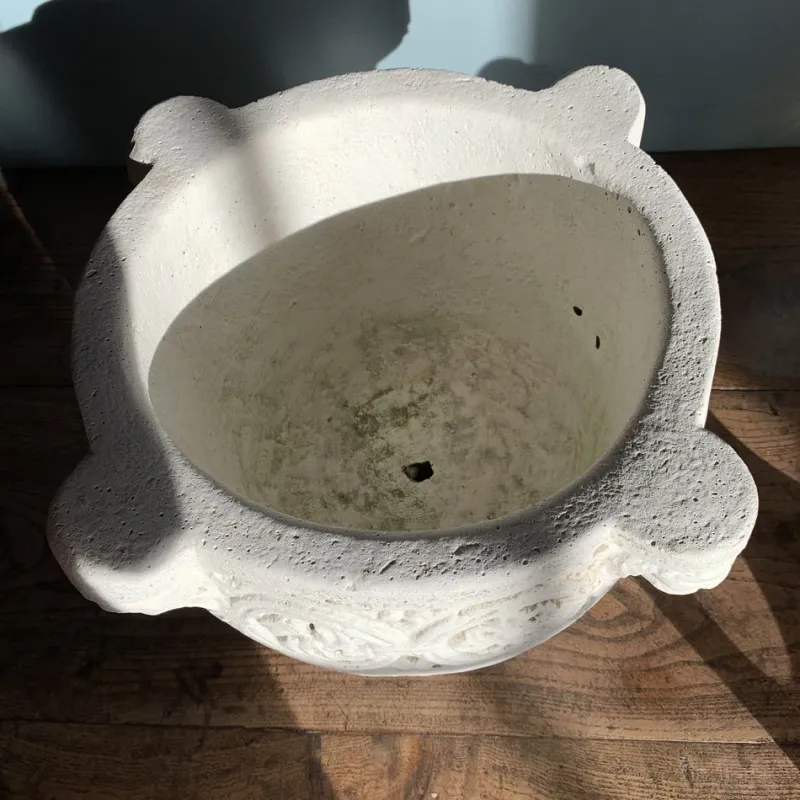 Hot Pamono Antique Ivory Stone Planter