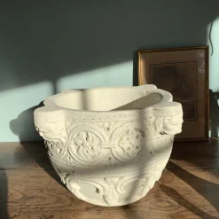 Hot Pamono Antique Ivory Stone Planter