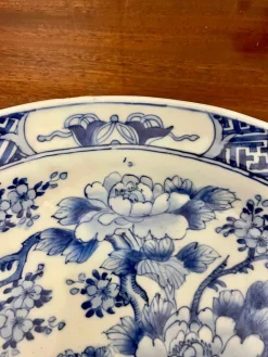 Best Pamono Antique Japanese Blue and White Imari Dish, 1900s