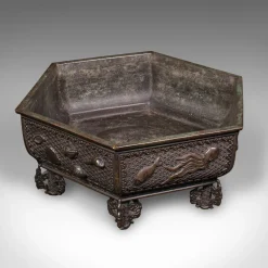 Pamono Antique Japanese Bronze Bonsai Jardiniere, 1850> Planters And Jardiniere
