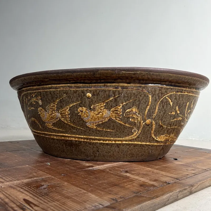 Clearance Pamono Antique Japanese Ceramic Water Pot, 1910s