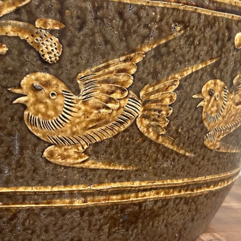 Clearance Pamono Antique Japanese Ceramic Water Pot, 1910s