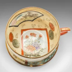 Pamono Antique Japanese Geisha Tea Set in Ceramic, 1920s, Set of 11><noscript><img width=