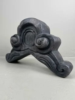 New Pamono Antique Japanese Kawara Onikawara Rooftop Ornament