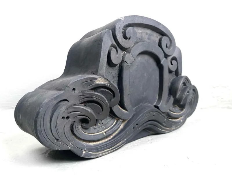 Pamono Antique Japanese Kawara Onikawara Rooftop Ornament> Architectural Elements