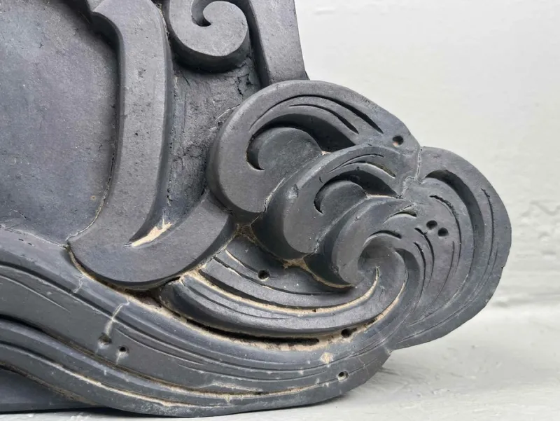 Pamono Antique Japanese Kawara Onikawara Rooftop Ornament> Architectural Elements