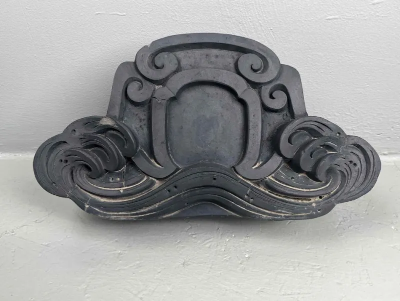 Pamono Antique Japanese Kawara Onikawara Rooftop Ornament> Architectural Elements