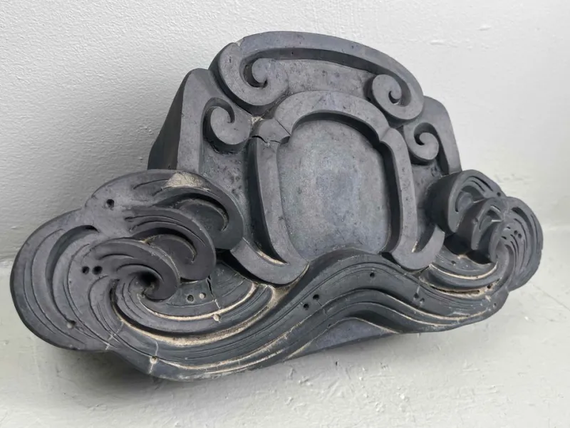 Pamono Antique Japanese Kawara Onikawara Rooftop Ornament> Architectural Elements