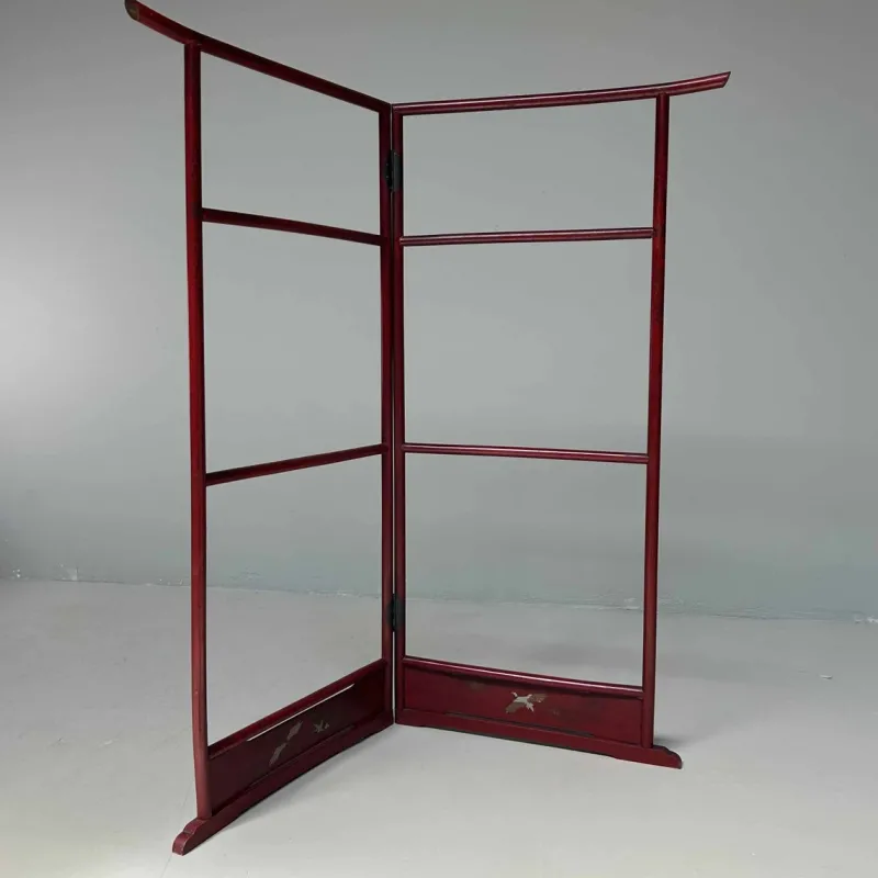 Discount Pamono Antique Japanese Lacquered Crane Kimono Hanger Stand