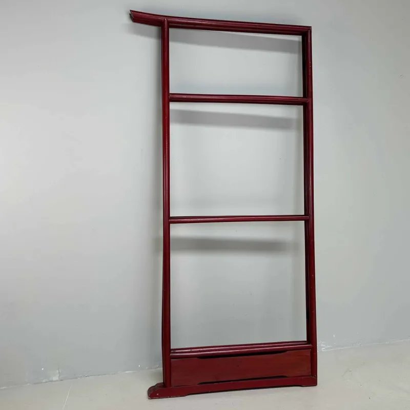 Discount Pamono Antique Japanese Lacquered Crane Kimono Hanger Stand