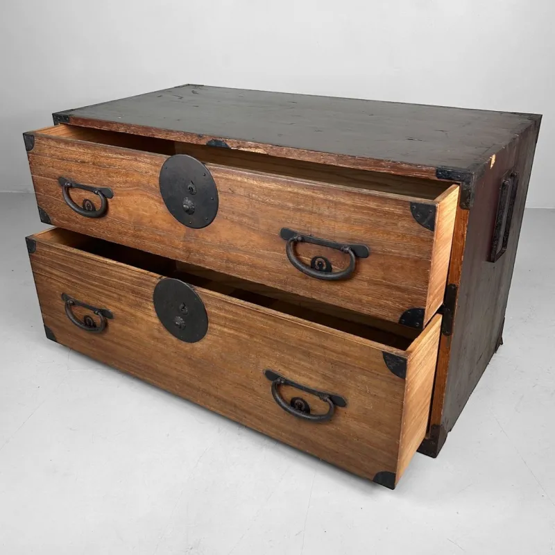 Pamono Antique Japanese Meiji Tansu Chest of Drawers, 1900s> Dressers, Commodes & Chests
