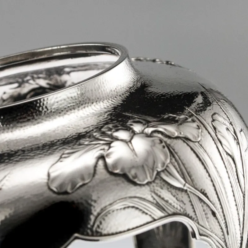 Pamono Antique Japanese Solid Silver Tea and Coffee Set by Samurai Shokai, 1900s, Set of 9> Coffee & Tea Service