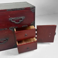 Hot Pamono Antique Japanese Tansu Chest of Drawers, 1900s