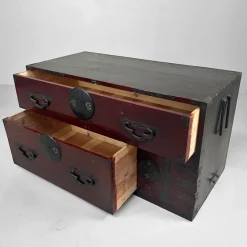 Hot Pamono Antique Japanese Tansu Chest of Drawers, 1900s