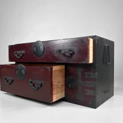 Hot Pamono Antique Japanese Tansu Chest of Drawers, 1900s