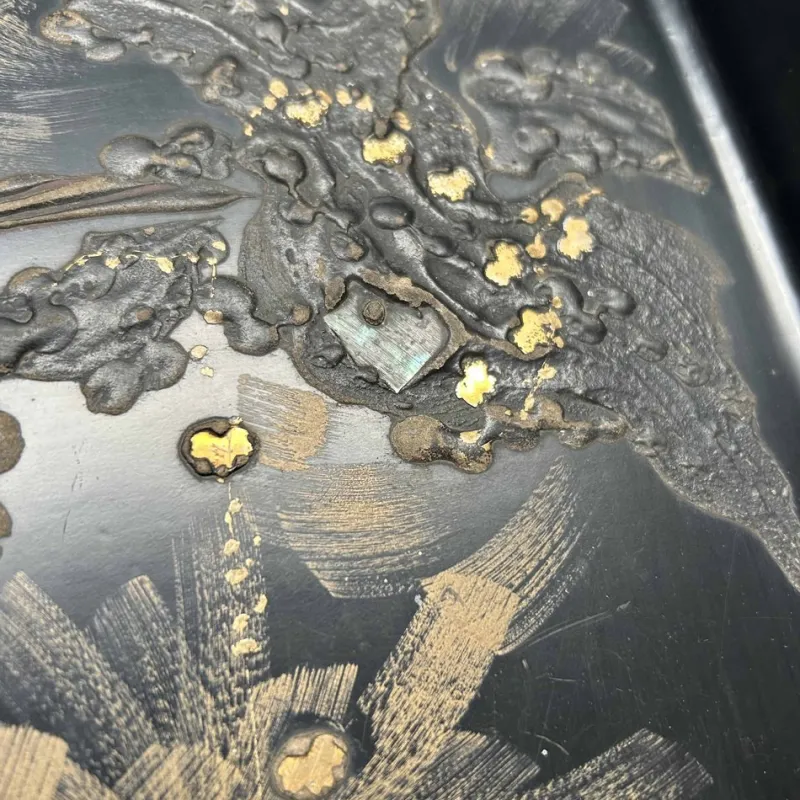 Hot Pamono Antique Japanese Tray, 1890s