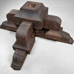 Outlet Pamono Antique Japanese Wooden Pedestal, 1890s