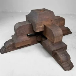 Outlet Pamono Antique Japanese Wooden Pedestal, 1890s