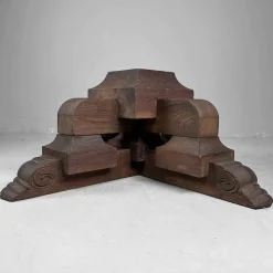 Outlet Pamono Antique Japanese Wooden Pedestal, 1890s