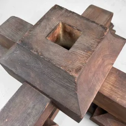 Outlet Pamono Antique Japanese Wooden Pedestal, 1890s