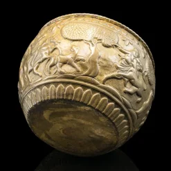 Pamono Antique Jardiniere Bowl in Brass, 1890s><noscript><img width=