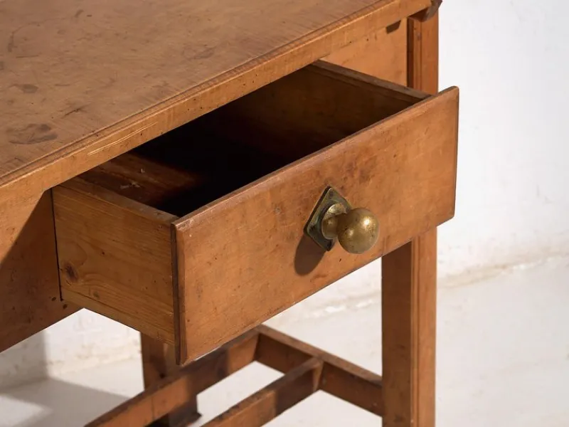 Pamono Antique Kitchen Side Table, 1920s> Coffee & Side Tables