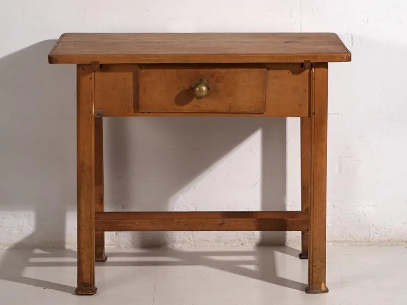 Pamono Antique Kitchen Side Table, 1920s> Coffee & Side Tables