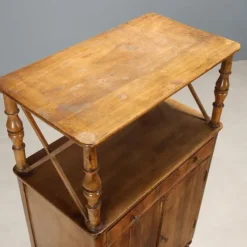 Pamono Antique Louis Philippe Walnut and Poplar Cupboard, 19th Century><noscript><img width=