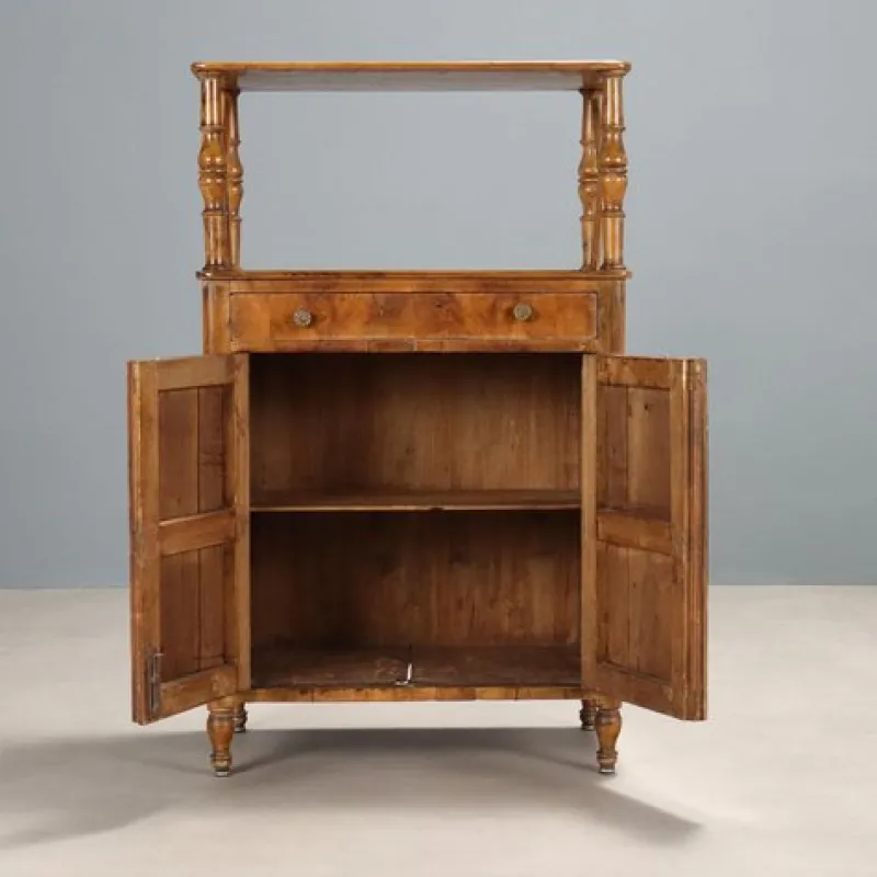 Pamono Antique Louis Philippe Walnut and Poplar Cupboard, 19th Century> Cabinets & Wardrobes