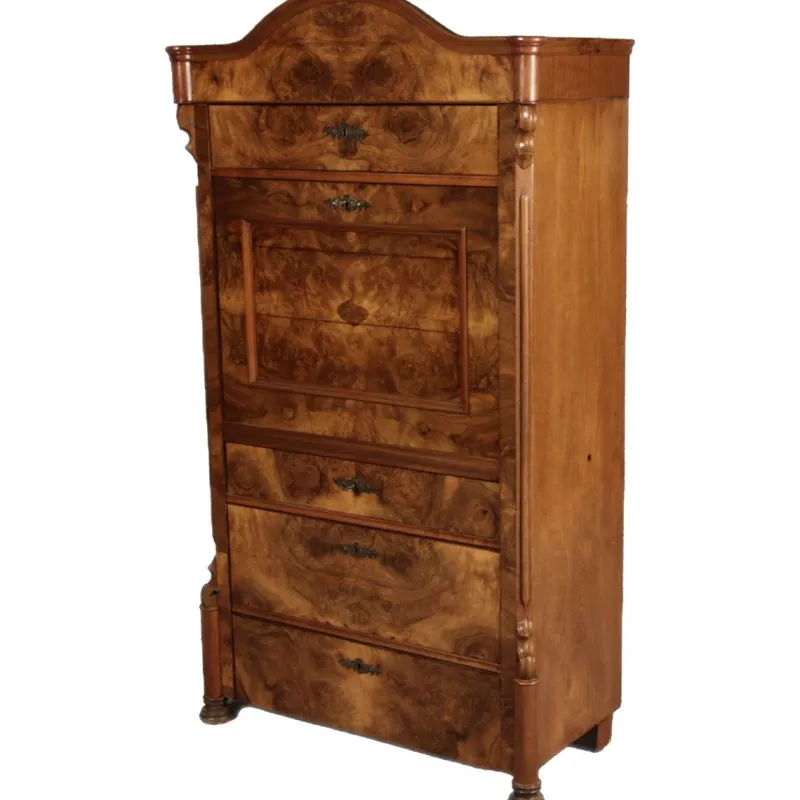 Discount Pamono Antique Louis Phillipe Secretary in Walnut, 1860