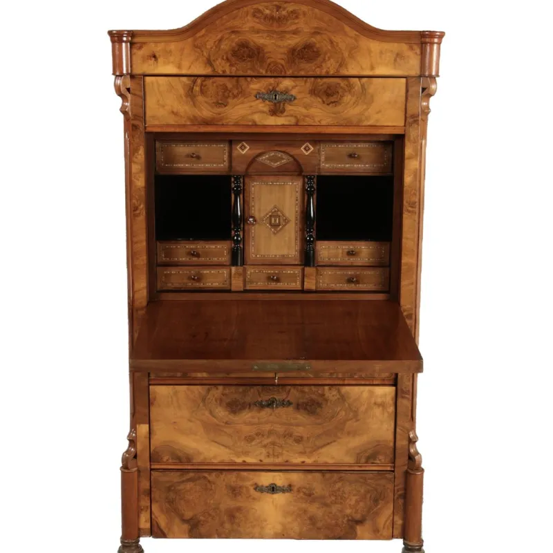 Discount Pamono Antique Louis Phillipe Secretary in Walnut, 1860