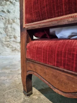 New Pamono Antique Louis XV French Adjustable Beechwood Frame Daybed, 1920s