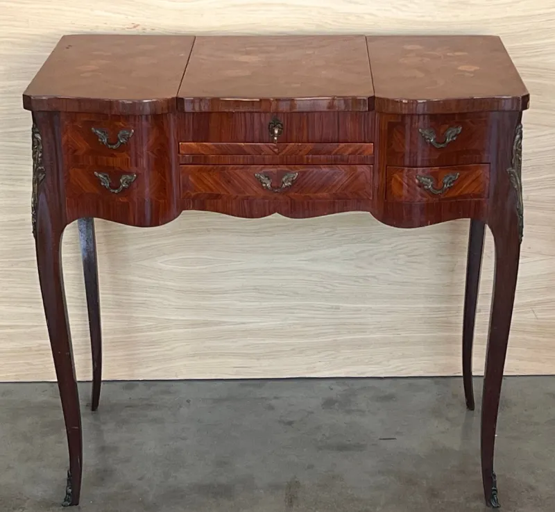 New Pamono Antique Louis XV Style Dressing Table, 1890