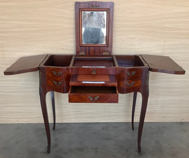 New Pamono Antique Louis XV Style Dressing Table, 1890