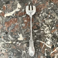 Online Pamono Antique Louis XV Style Oyster Forks in Silver, 1890s, Set of 12